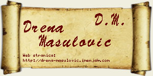 Drena Mašulović vizit kartica
